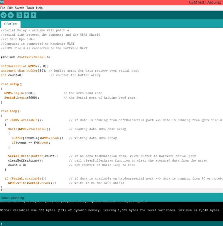 AT Commands and responding